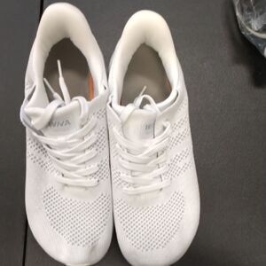 White Knit Sneakers